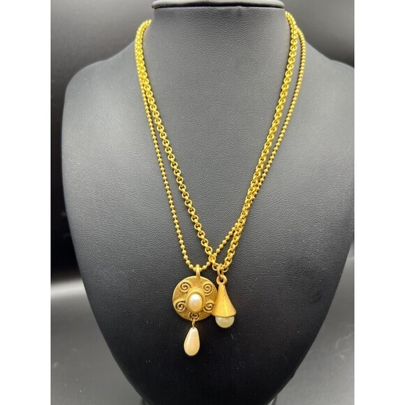 Pair of Express Faux Pearl Necklaces - Picture 3 of 5